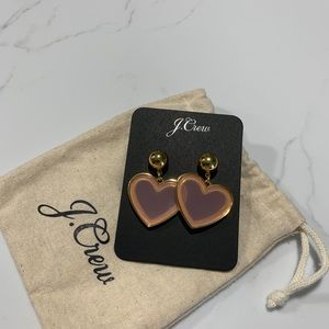 NIB J Crew Heart Earings